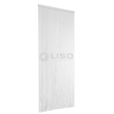 Vliegengordijn Ibiza ® Kunststof Wit / Transparant - Kant en Klaar 100x215 cm