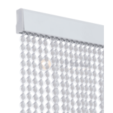 Vliegengordijn Ibiza ® Kunststof Wit / Transparant - Kant en Klaar 100x230 cm