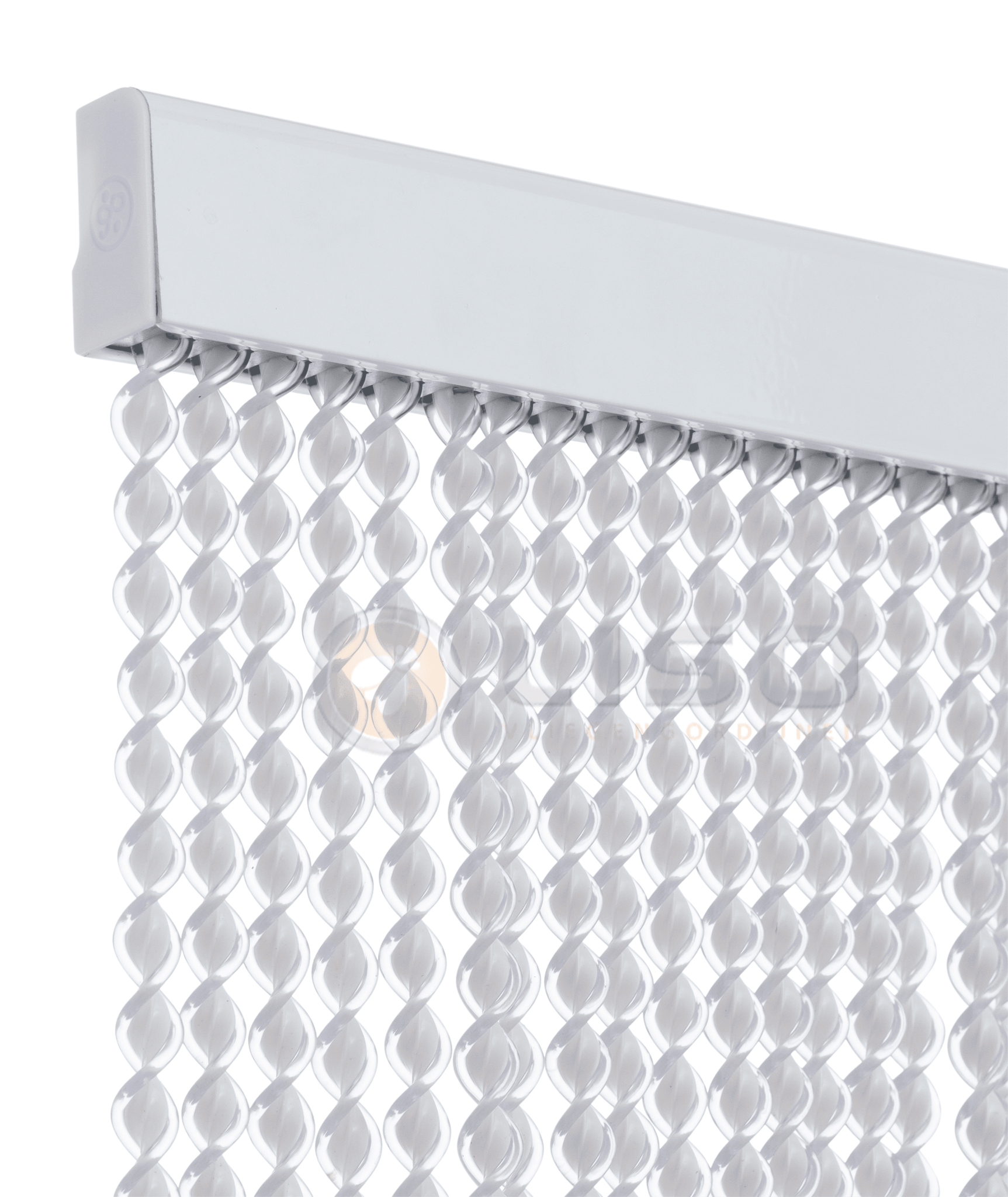 Vliegengordijn Ibiza ® Kunststof Wit / Transparant - Kant en Klaar 100x230 cm