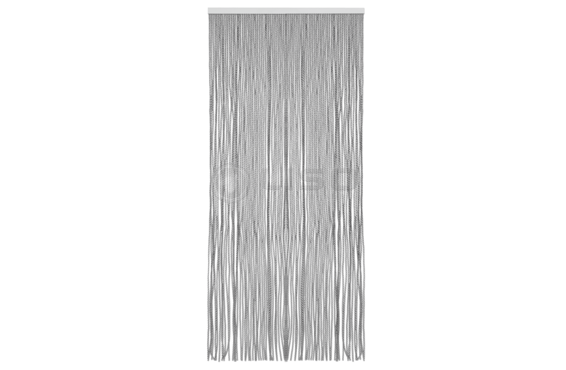 Fliegenvorhang Aragon ® Kunststoff Transparent / Schwarz - Gebrauchsfertig 95x210 cm