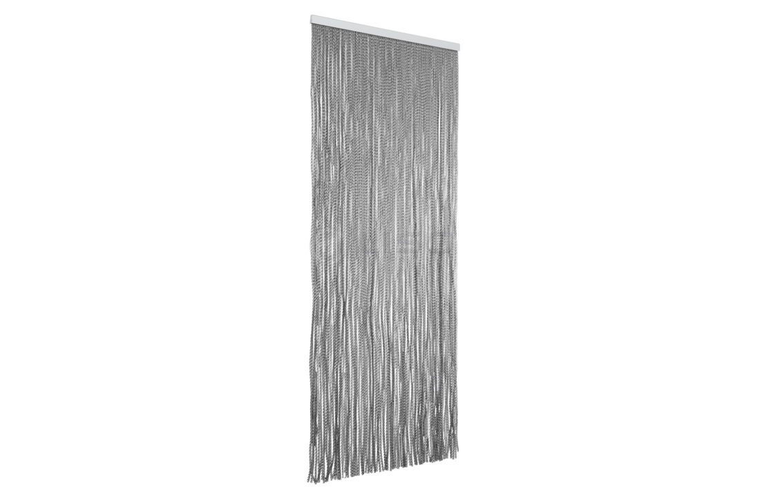 Fliegenvorhang Aragon ® Kunststoff Transparent / Schwarz - Gebrauchsfertig 95x210 cm