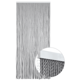 Vliegengordijn Aragon ® Kunststof Transparant / Zwart - Kant en Klaar 100x215 cm