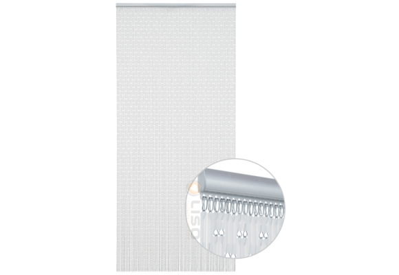 Vliegengordijn Liso Transparant Mat ✔ Op maat gemaakt