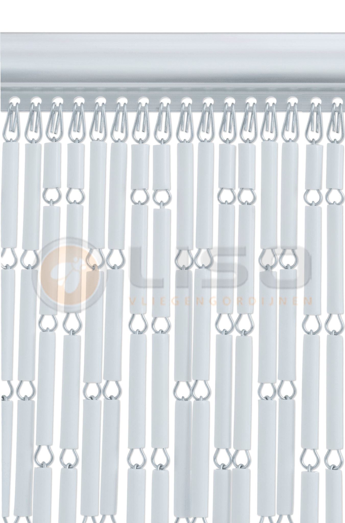 Vliegengordijn Liso Wit ✔ Op maat gemaakt - Prijs per m²