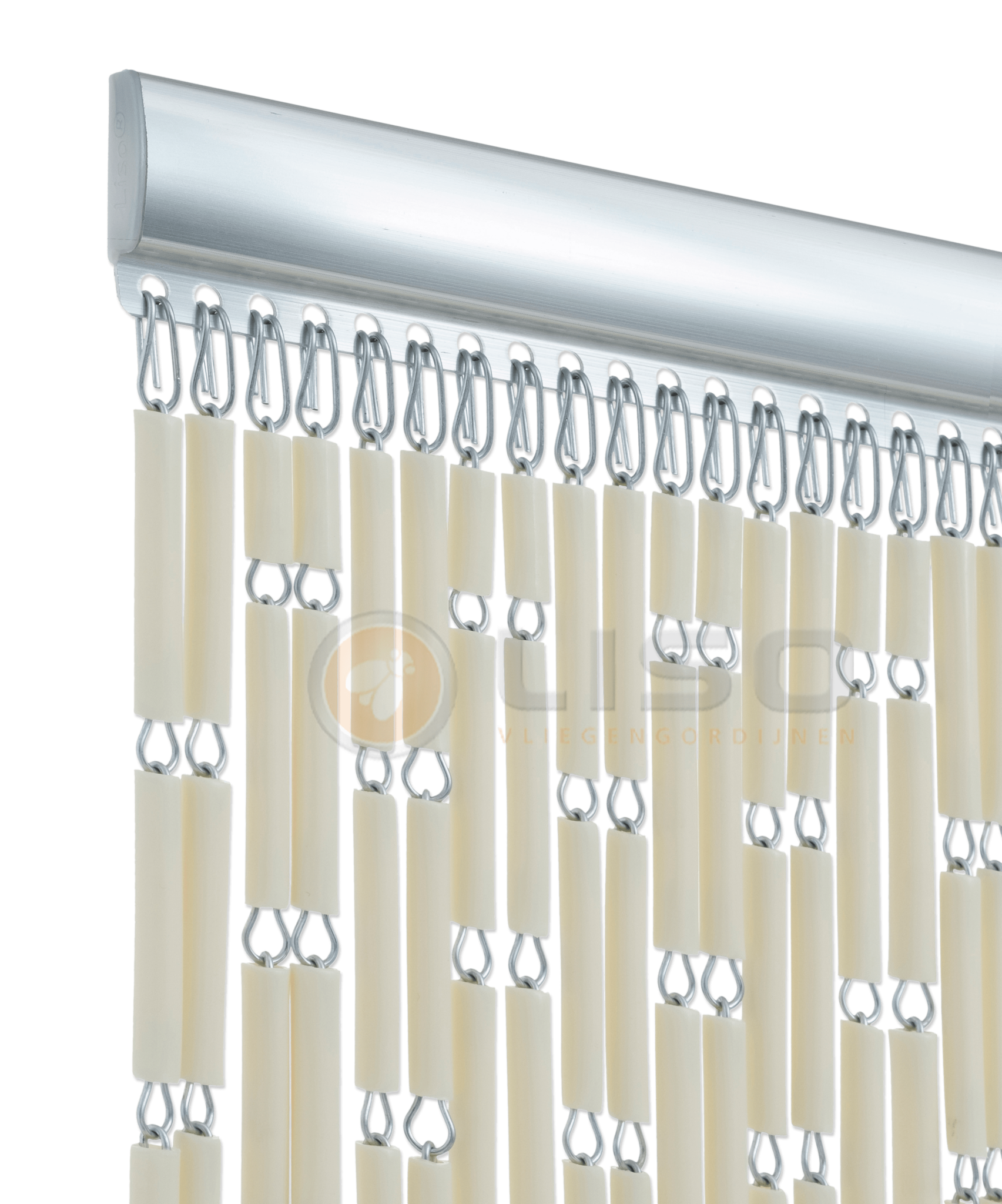 Vliegengordijn Liso Crème ✔ Op maat gemaakt - Prijs per m²