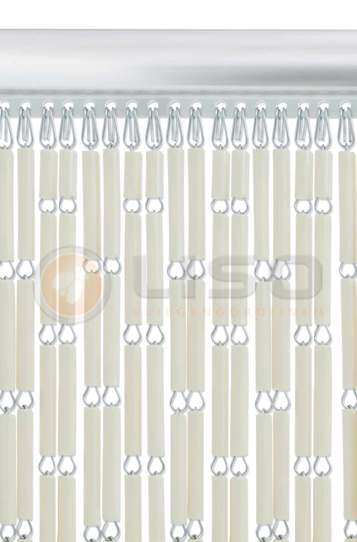 Vliegengordijn Liso Crème ✔ Op maat gemaakt - Prijs per m²