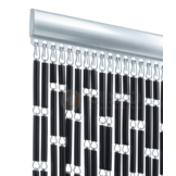 Vliegengordijn Liso Zwart ✔ Op maat gemaakt - Prijs per m²