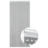 Vliegengordijn Liso Zilver Metallic ✔ Op maat gemaakt - Prijs per m²