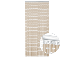 Vliegengordijn Liso Zand / Taupe ✔ Op maat gemaakt