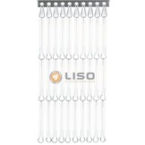 Vliegengordijn Liso Transparant Mat ✔ Op maat gemaakt - Prijs per m²