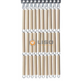 Vliegengordijn Liso Zand / Taupe ✔ Op maat gemaakt - Prijs per m²