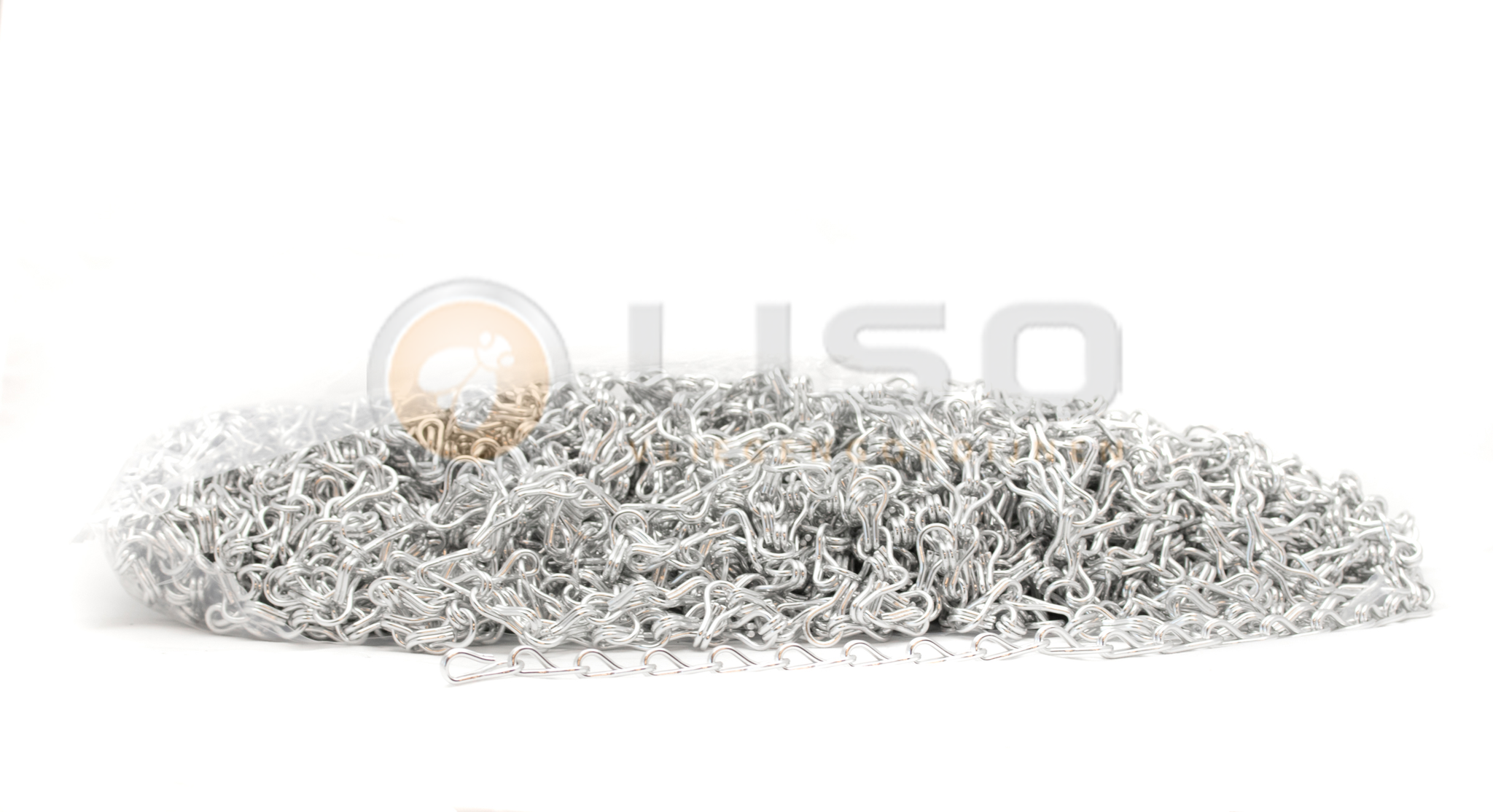 Zak á 50 meter Liso ® Kettinggordijn kleur Zilver