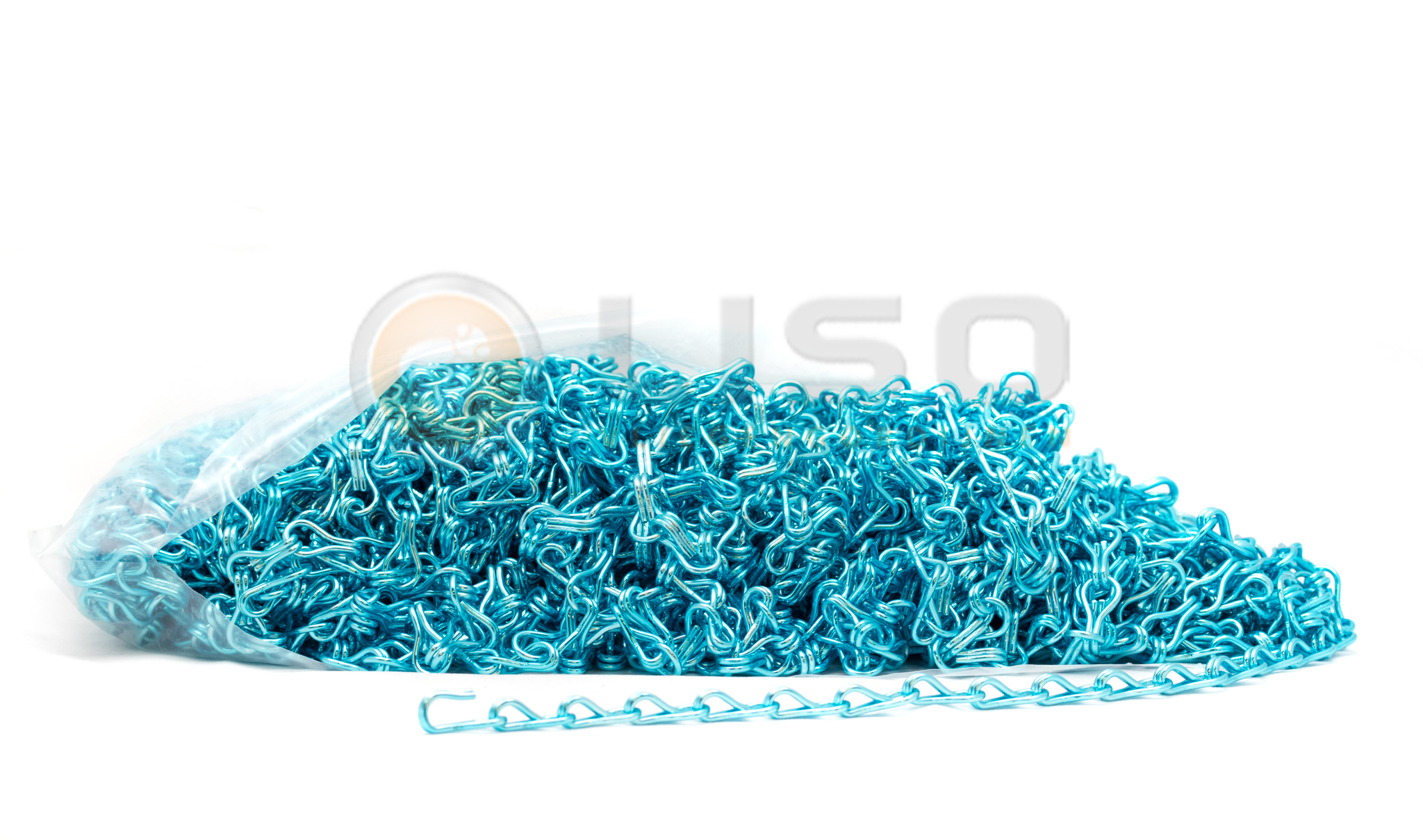 Zak á 50 meter Liso ® Kettinggordijn kleur Lichtblauw