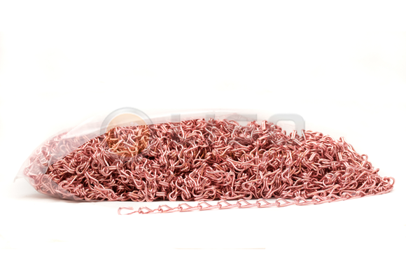 Zak á 50 meter Liso ® Kettinggordijn kleur Roze/Koper