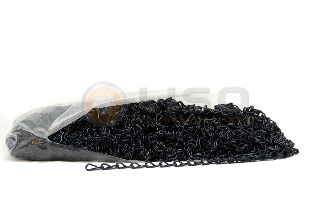 Zak á 50 meter Liso ® Kettinggordijn kleur Zwart