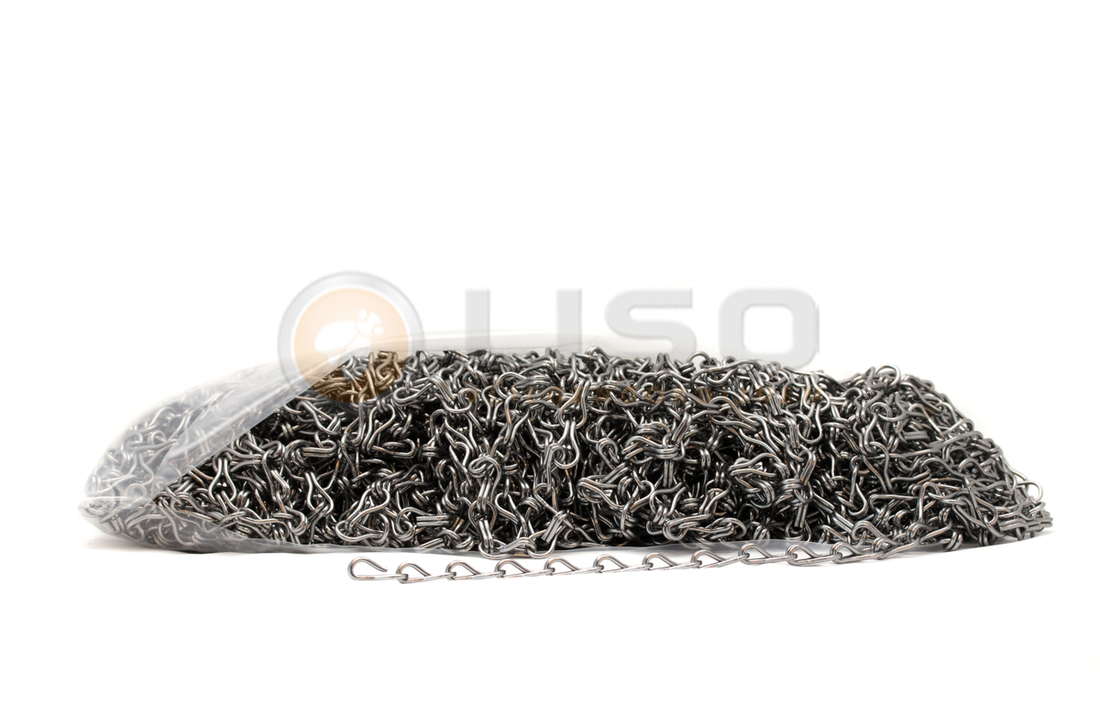 Zak á 50 meter Liso ® Kettinggordijn kleur Antraciet / Grijs