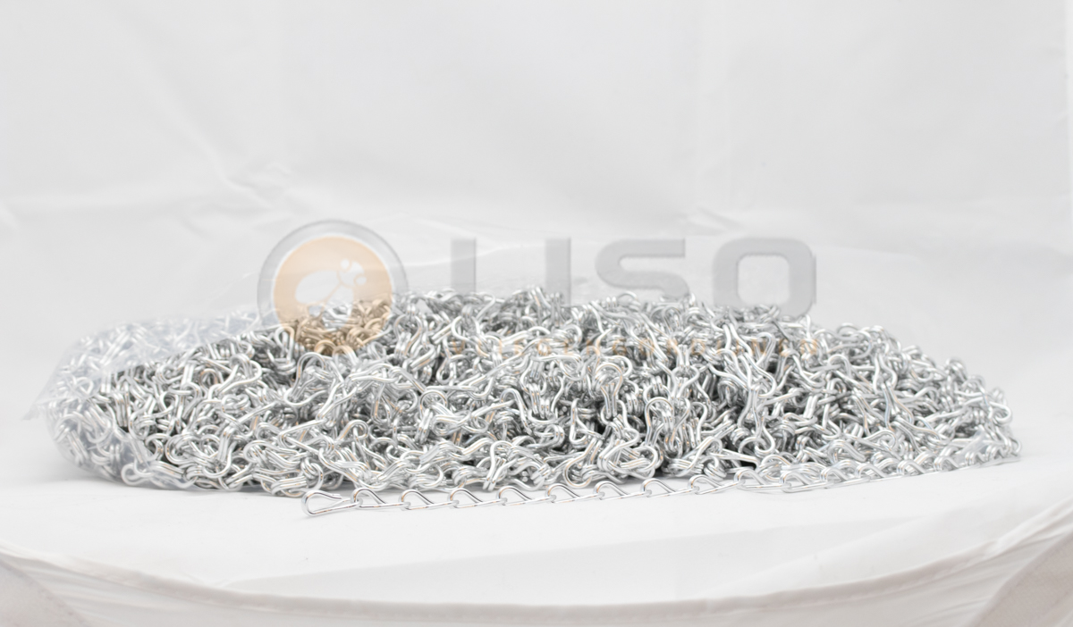 Liso ® Kettinggordijn kleur Zilver - per meter