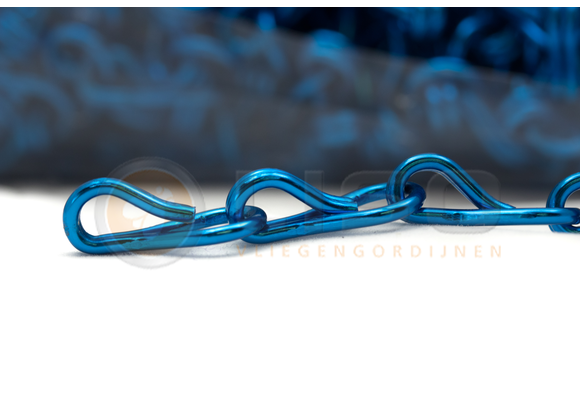 Liso ® Kettinggordijn kleur Donkerblauw - per meter