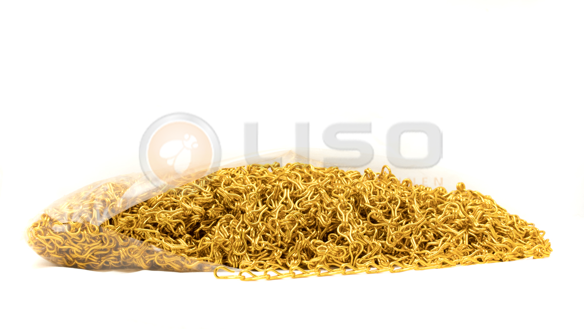 Liso ® Kettinggordijn kleur Geel/Goud - per meter