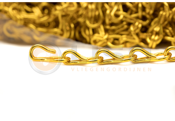 Liso ® Kettinggordijn kleur Geel/Goud - per meter