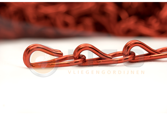Liso ® Kettinggordijn kleur Rood - per meter