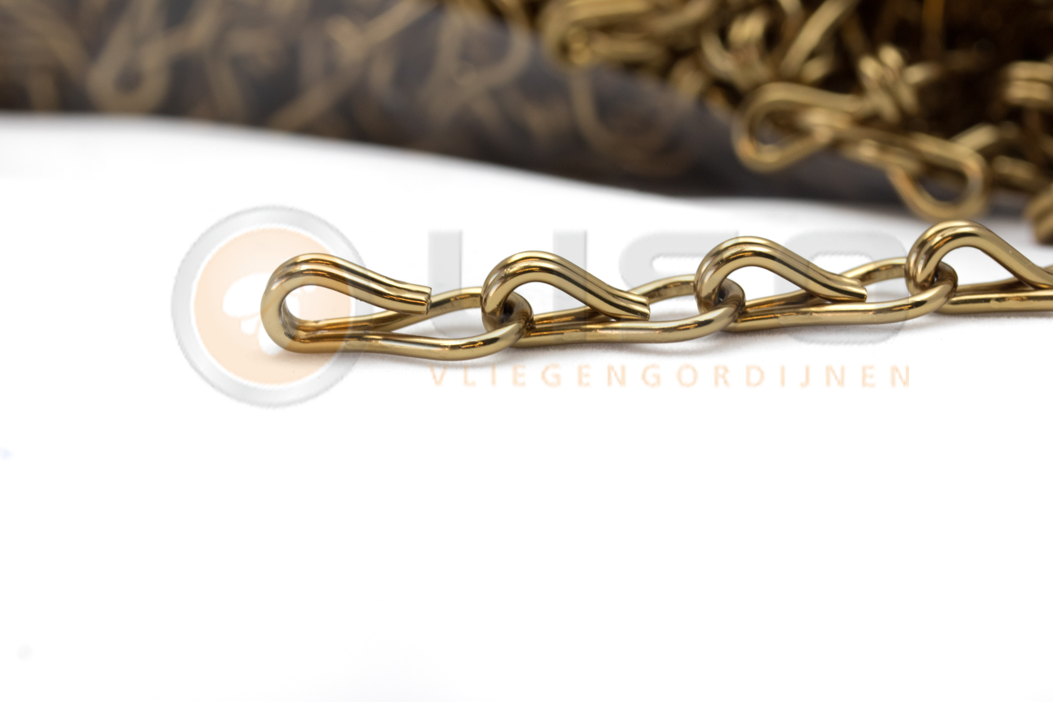 Liso ® Kettinggordijn kleur Brons - per meter