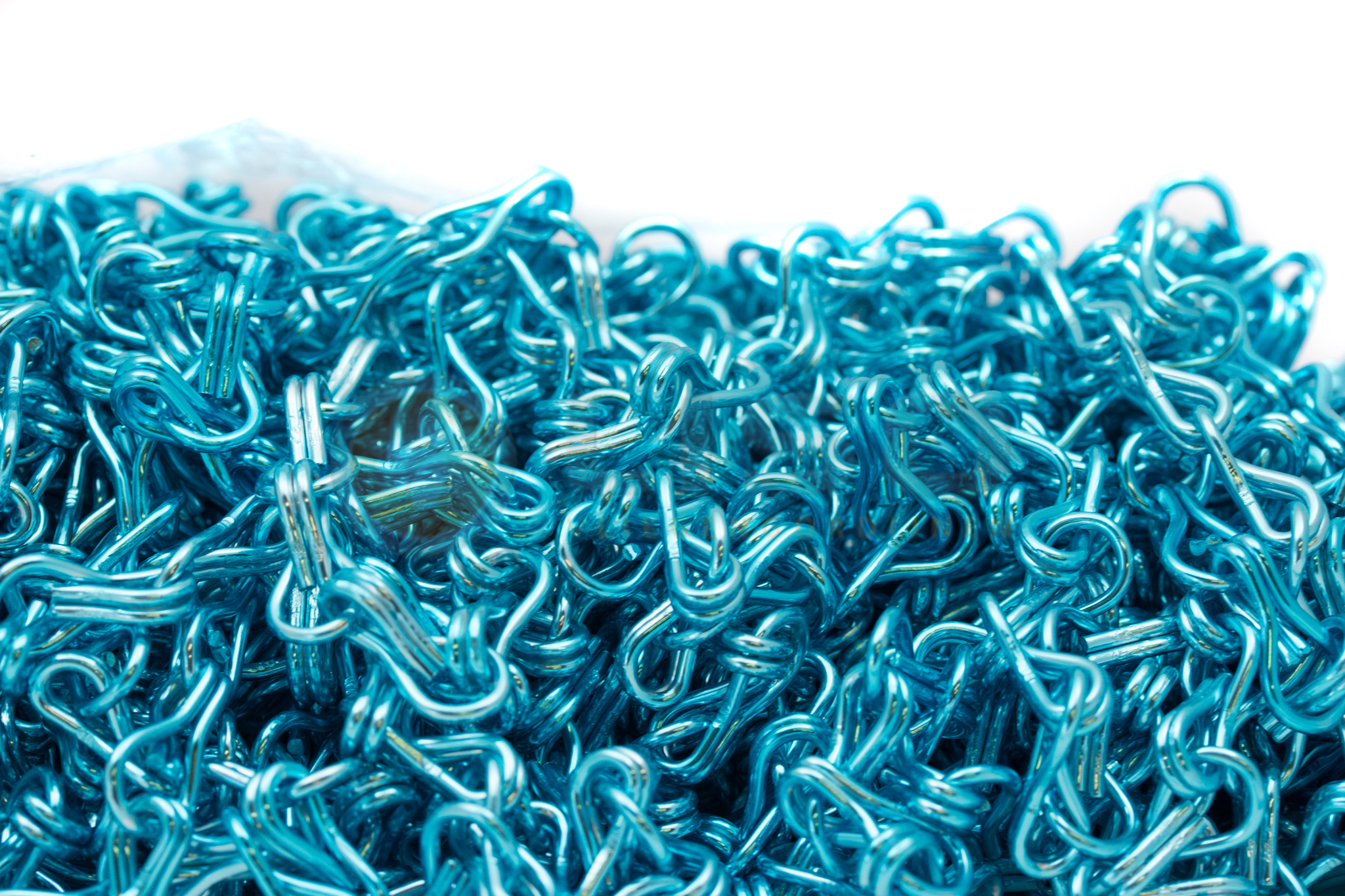 Liso ® Kettinggordijn kleur Lichtblauw - per meter