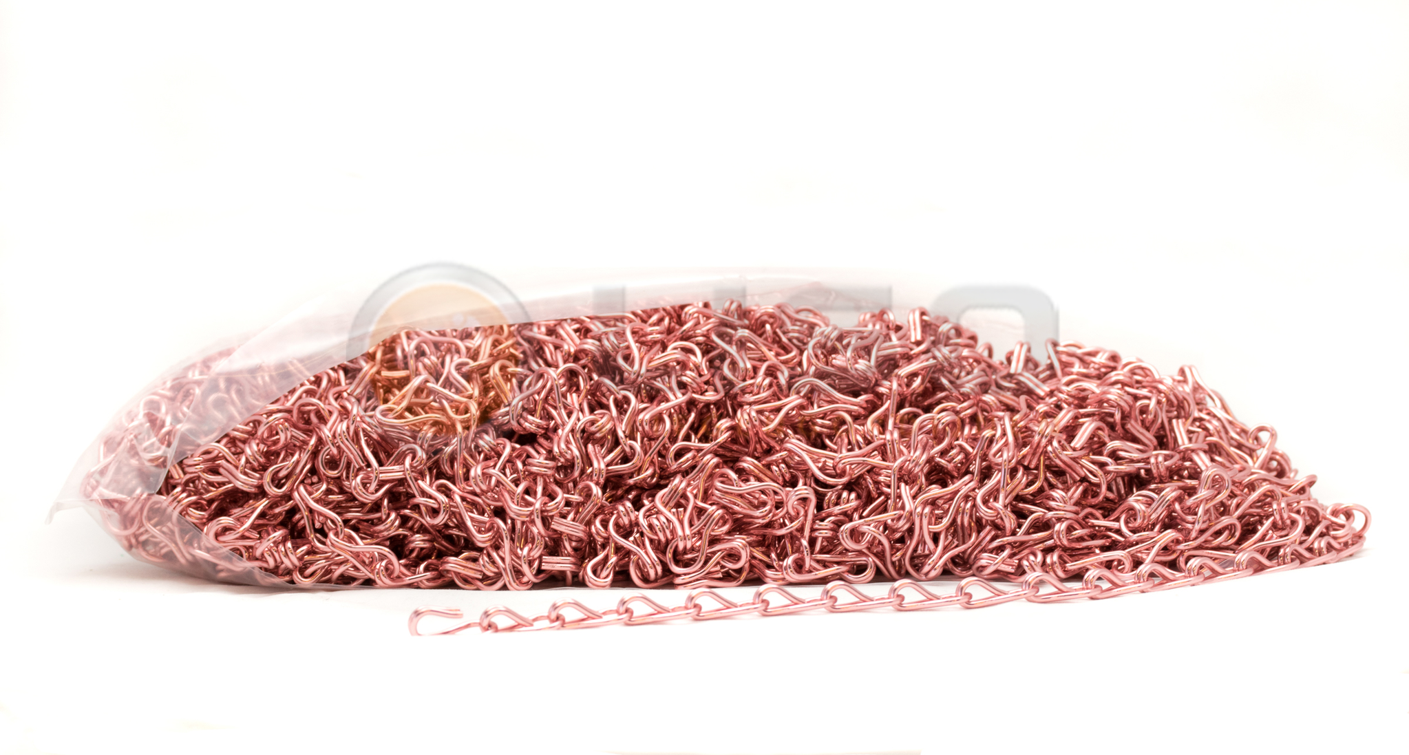 Liso ® Kettinggordijn kleur Roze/Koper - per meter