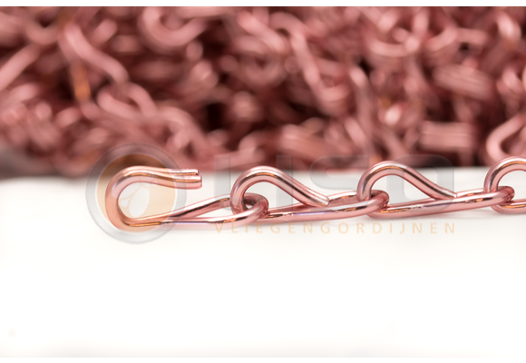 Liso ® Kettinggordijn kleur Roze/Koper - per meter