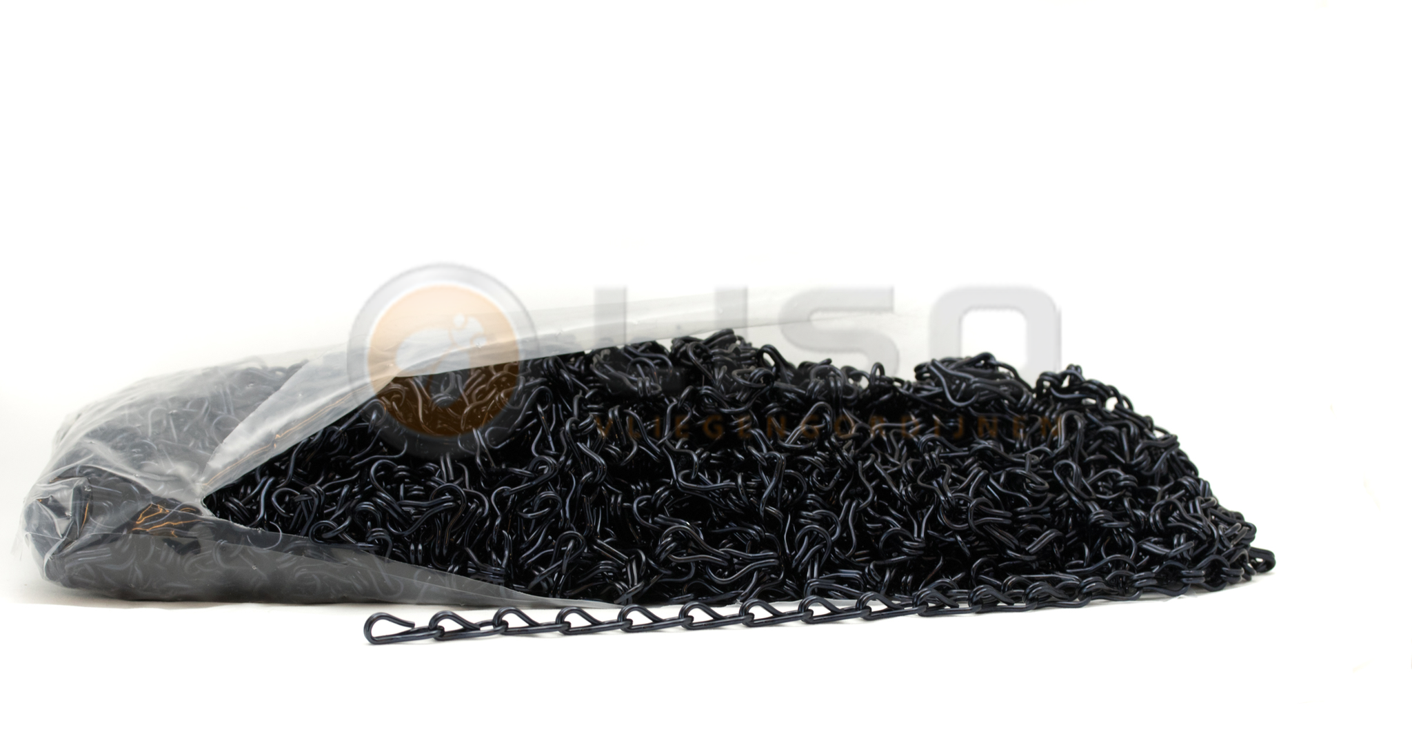 Liso ® Kettinggordijn kleur Zwart - per meter