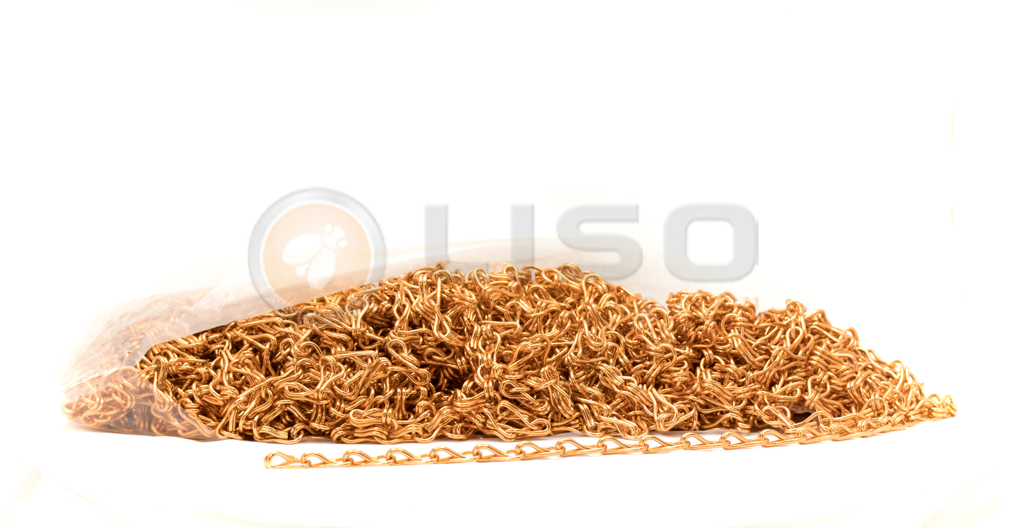 Liso ® Kettinggordijn kleur Oranje - per meter