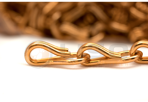 Liso ® Kettinggordijn kleur Oranje - per meter