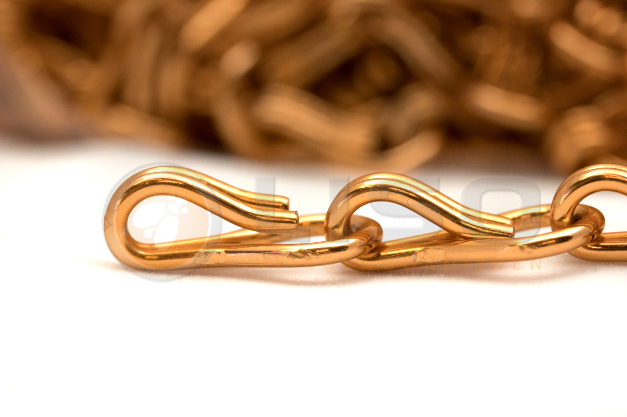 Liso ® Kettinggordijn kleur Oranje - per meter