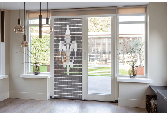 Vliegengordijn Liso met Franse Lelie ✔ Doe-het-zelf pakket