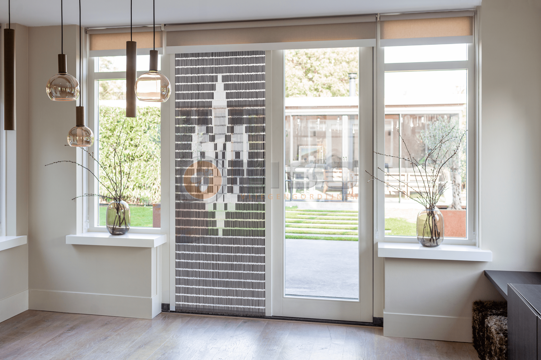 Vliegengordijn Liso met Franse Lelie ✔ Doe-het-zelf pakket - Prijs per m²