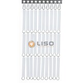 Vliegengordijn Liso met Franse Lelie ✔ Doe-het-zelf pakket - Prijs per m²