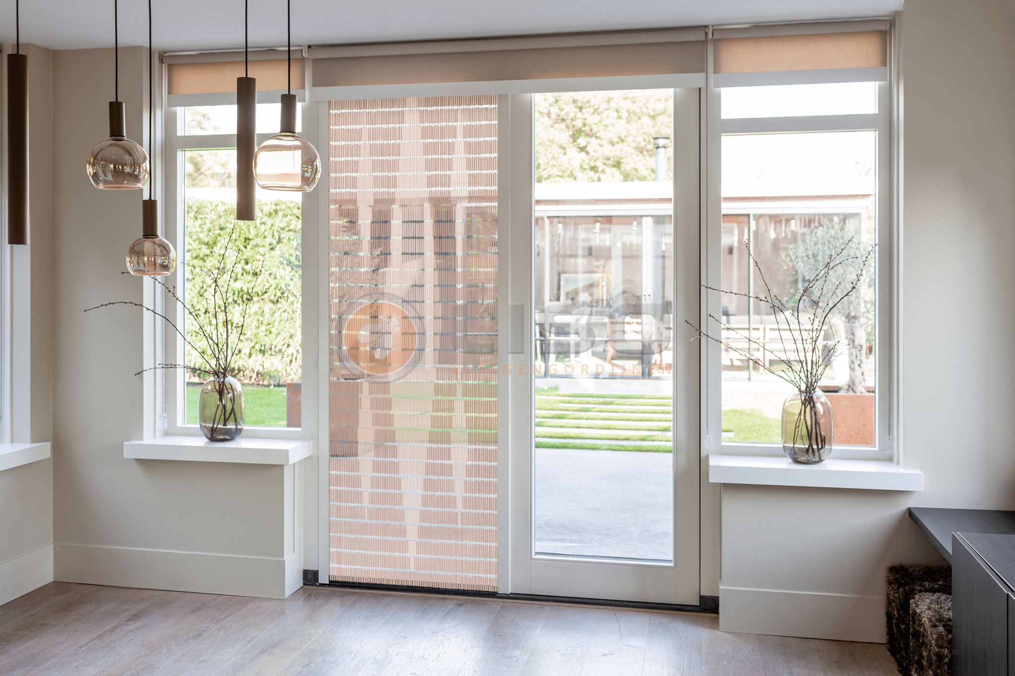 Vliegengordijn Liso met Vijf Ruiten ✔ Doe-het-zelf pakket - Prijs per m²