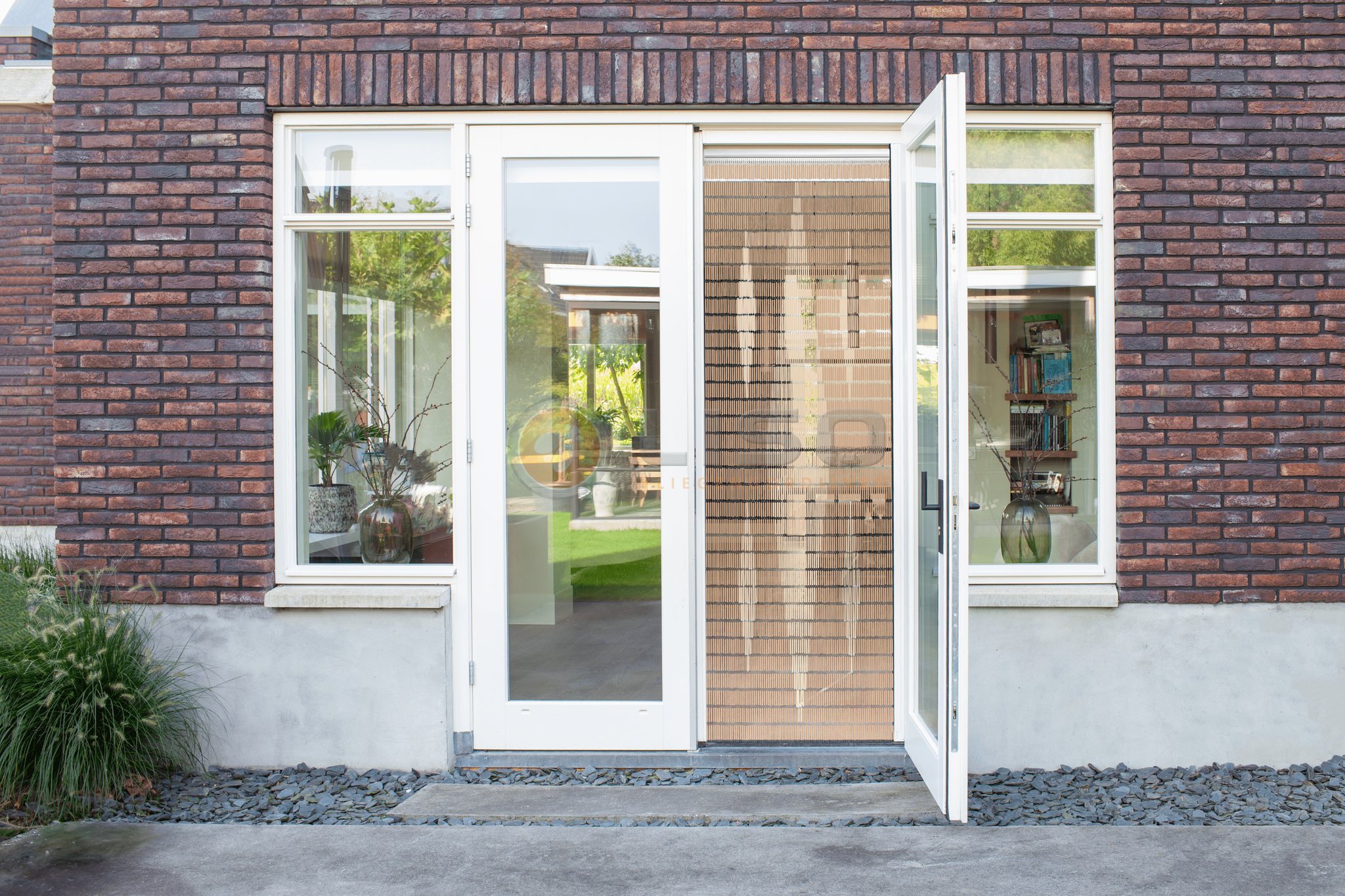 Vliegengordijn Liso met Vijf Ruiten ✔ Doe-het-zelf pakket - Prijs per m²