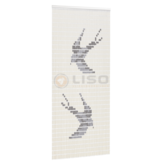 Vliegengordijn Liso met Zwaluwen ✔ Doe-het-zelf pakket - Prijs per m²