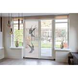 Vliegengordijn Liso met Zwaluwen ✔ Doe-het-zelf pakket - Prijs per m²