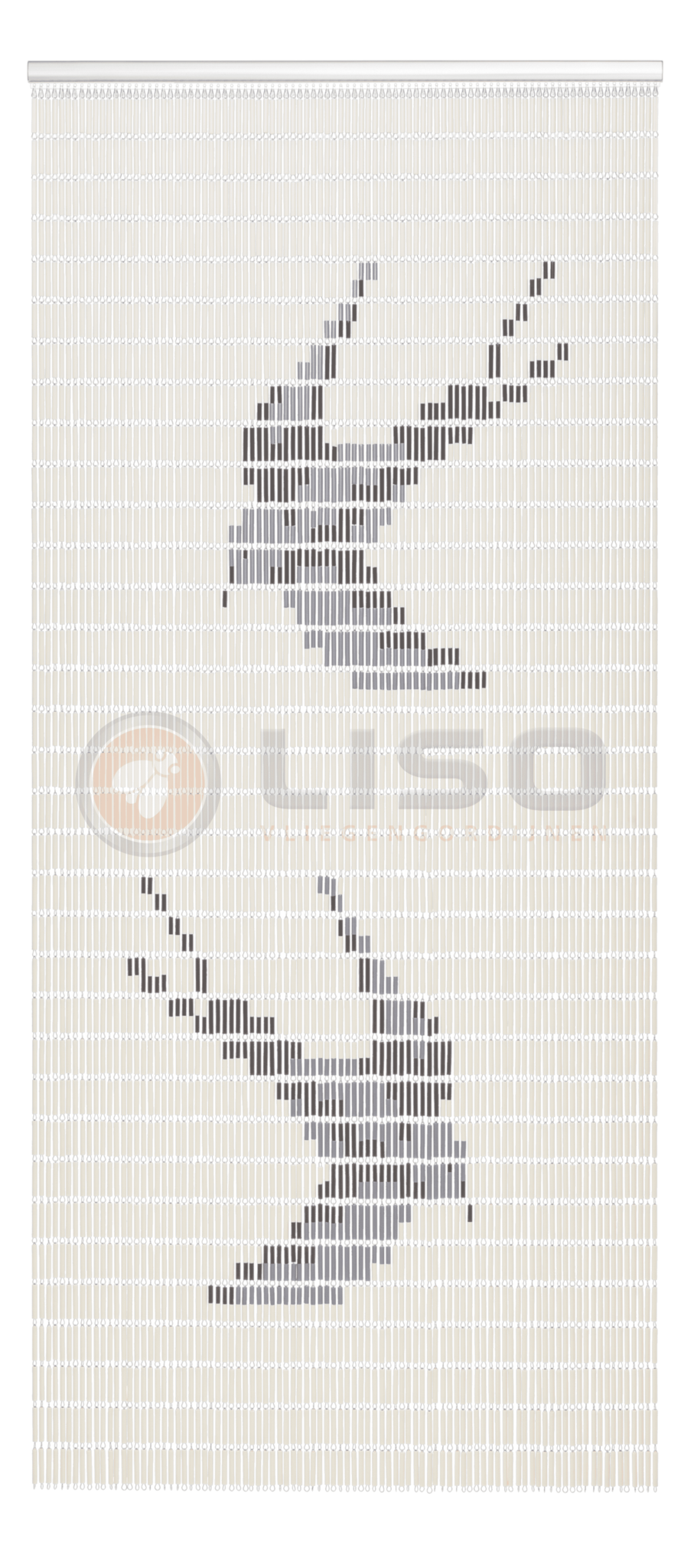 Vliegengordijn Liso met Zwaluwen ✔ Doe-het-zelf pakket - Prijs per m²