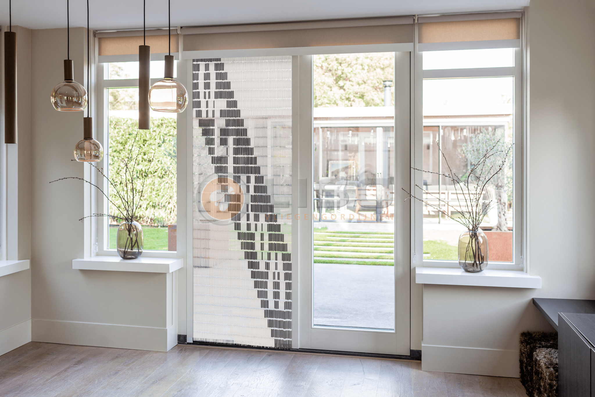 Vliegengordijn Liso met Welkom ✔ Doe-het-zelf pakket - Prijs per m²