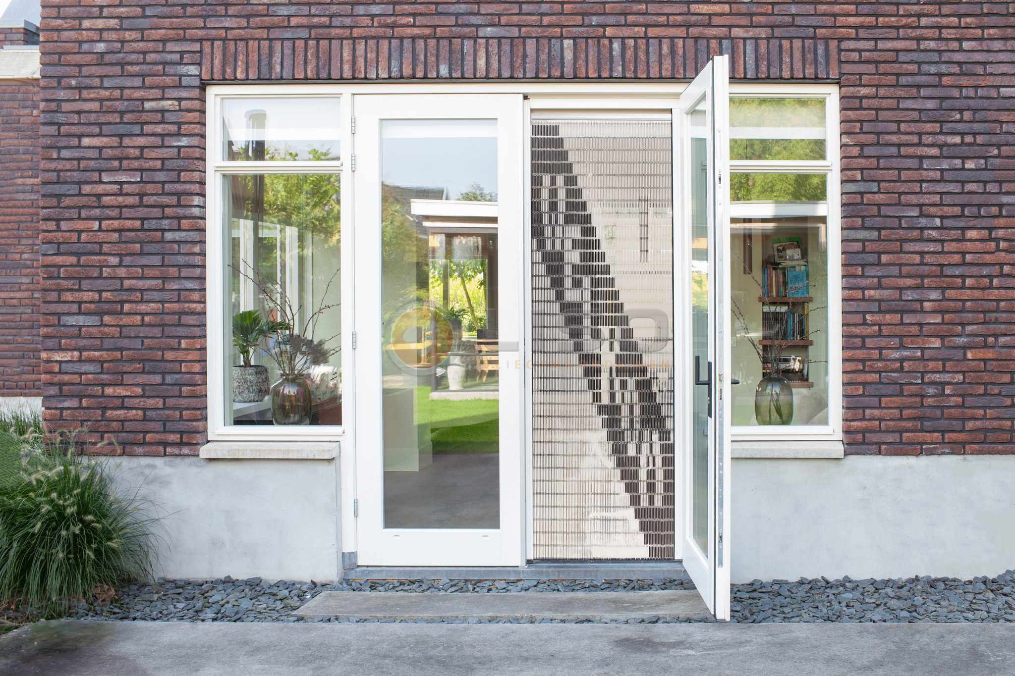 Vliegengordijn Liso met Welkom ✔ Doe-het-zelf pakket - Prijs per m²