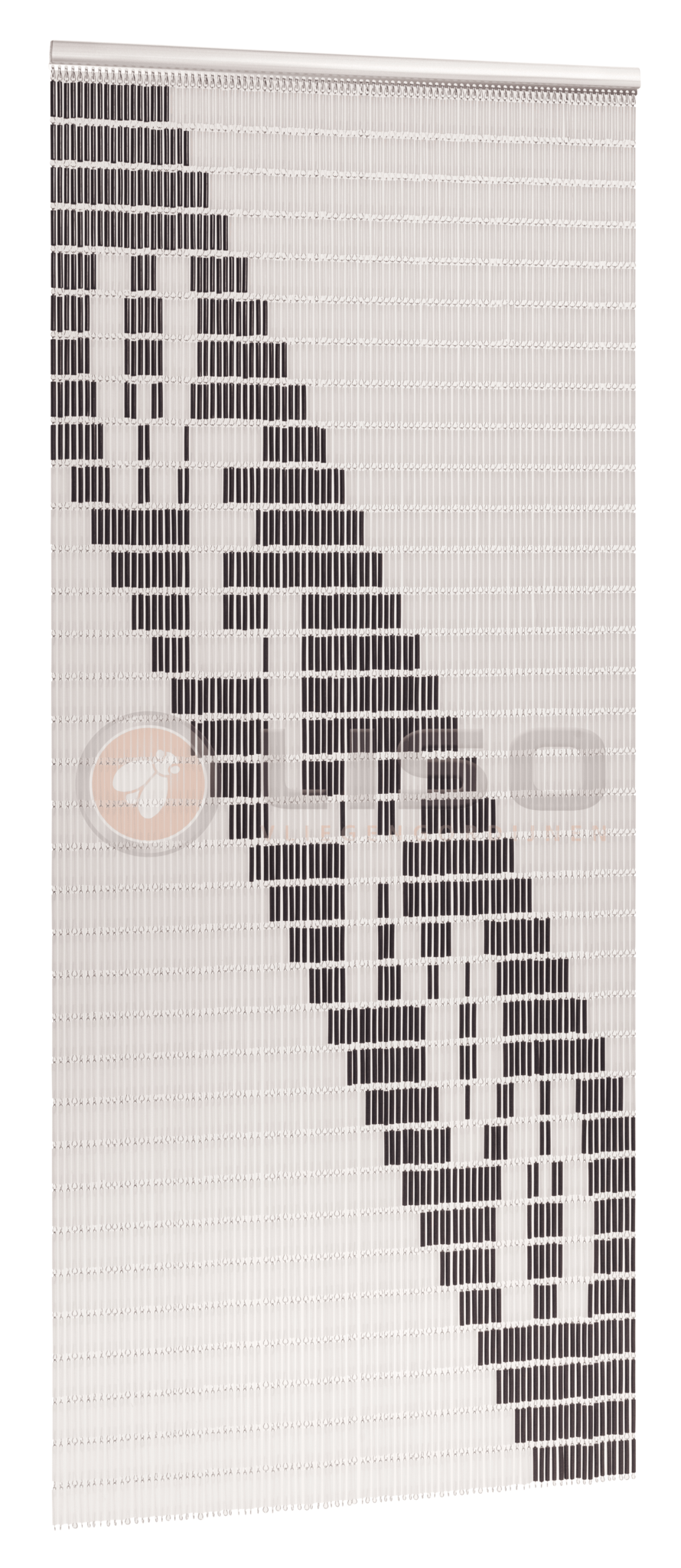 Vliegengordijn Liso met Welkom ✔ Doe-het-zelf pakket - Prijs per m²