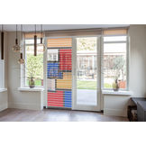 Vliegengordijn Liso met Gekleurde vlakken ✔ Doe-het-zelf pakket - Prijs per m²