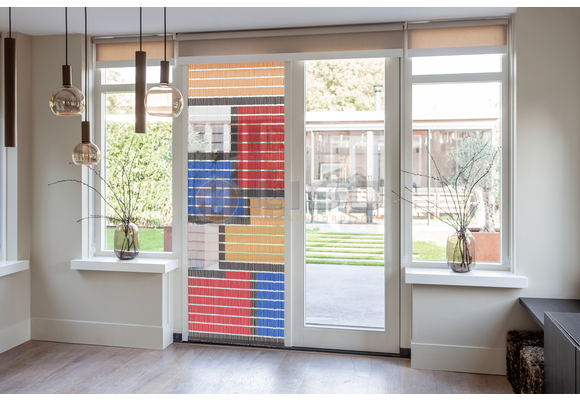 Vliegengordijn Liso met Gekleurde vlakken ✔ Doe-het-zelf pakket