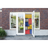 Vliegengordijn Liso met Gekleurde vlakken ✔ Doe-het-zelf pakket - Prijs per m²