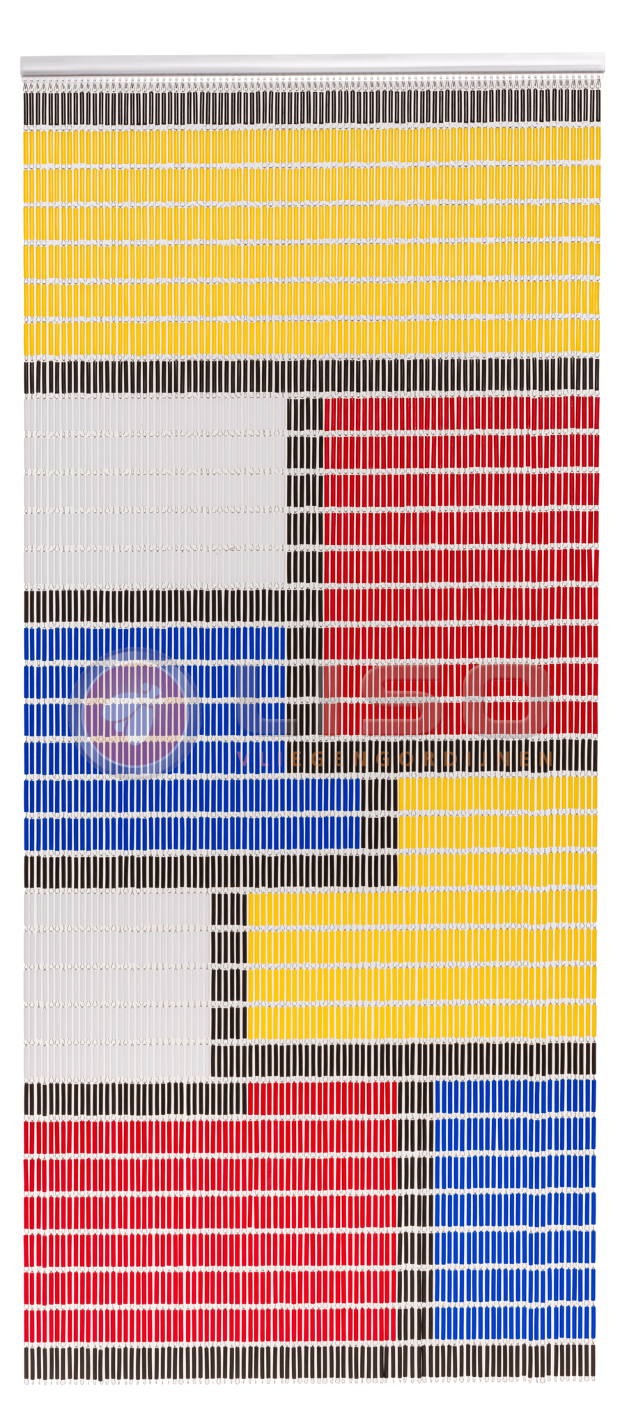Vliegengordijn Liso met Gekleurde vlakken ✔ Doe-het-zelf pakket - Prijs per m²