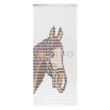 Vliegengordijn Liso met Paard met Halster ✔ Doe-het-zelf pakket - Prijs per m²