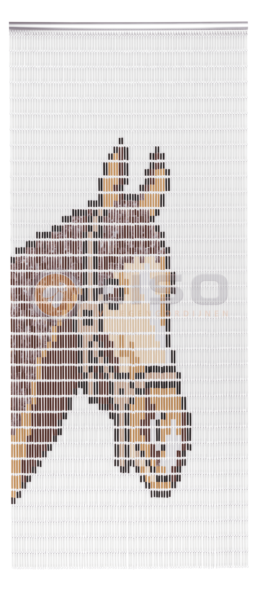 Vliegengordijn Liso met Paard met Halster ✔ Doe-het-zelf pakket - Prijs per m²